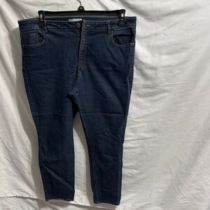 LOFT Dark Blue Curvy Skinny Women's Jeans